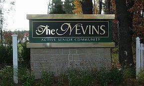 The Nevins welcome sign in Londonderry, New Hampshire